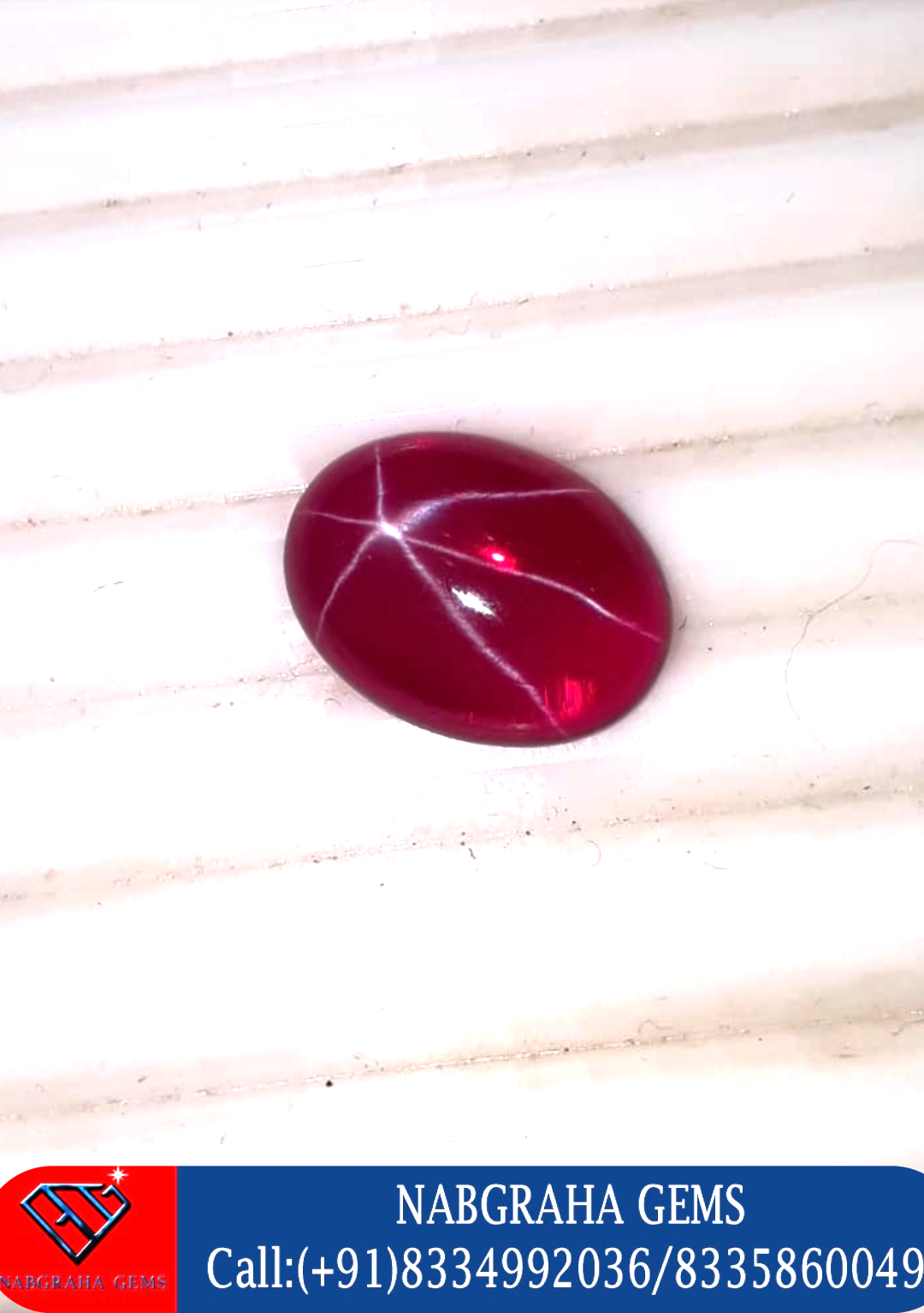 Natural 6 Star Ruby Gemstone-Bangkok