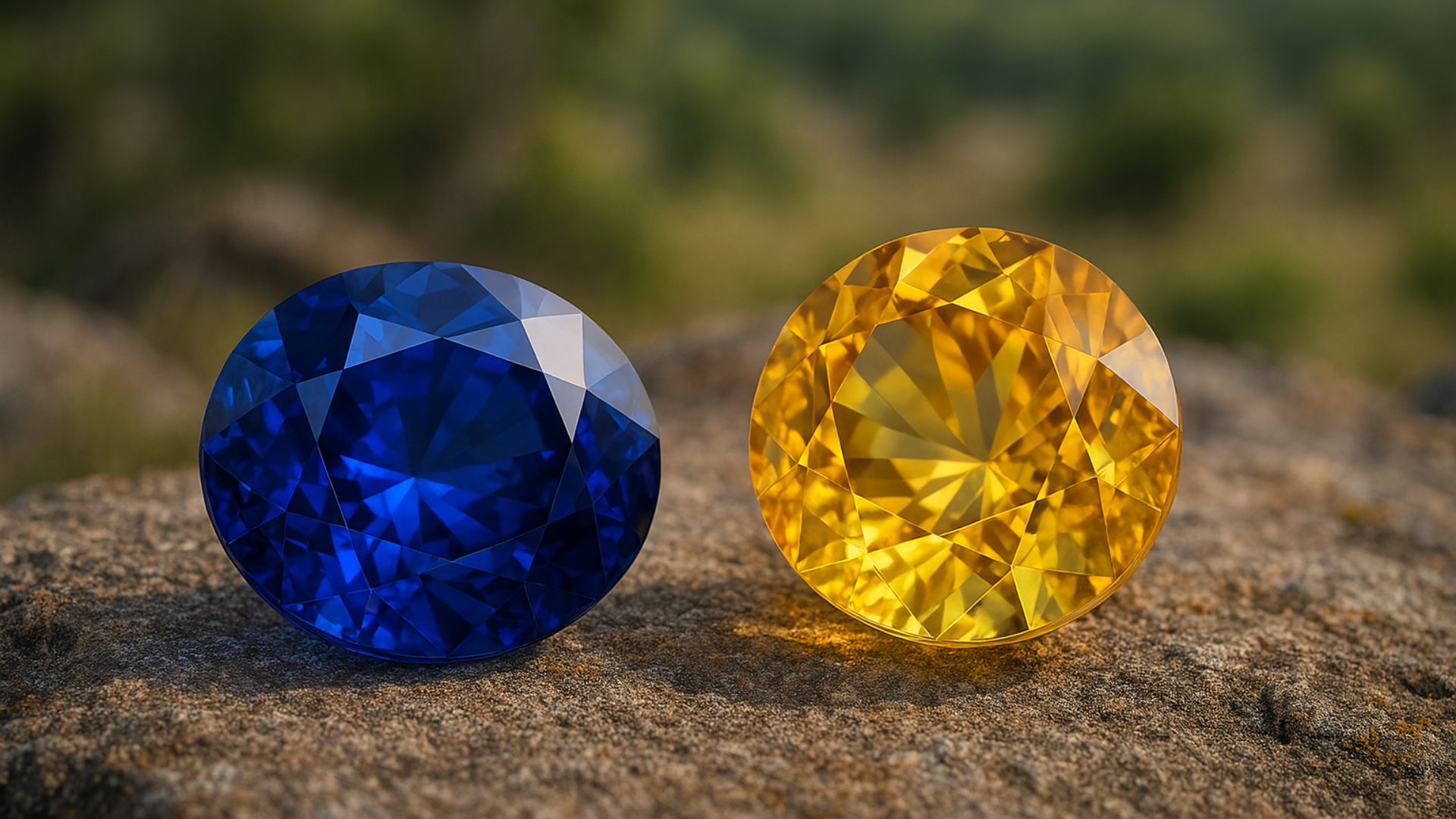 Blue Sapphire vs Yellow Blue Sapphire