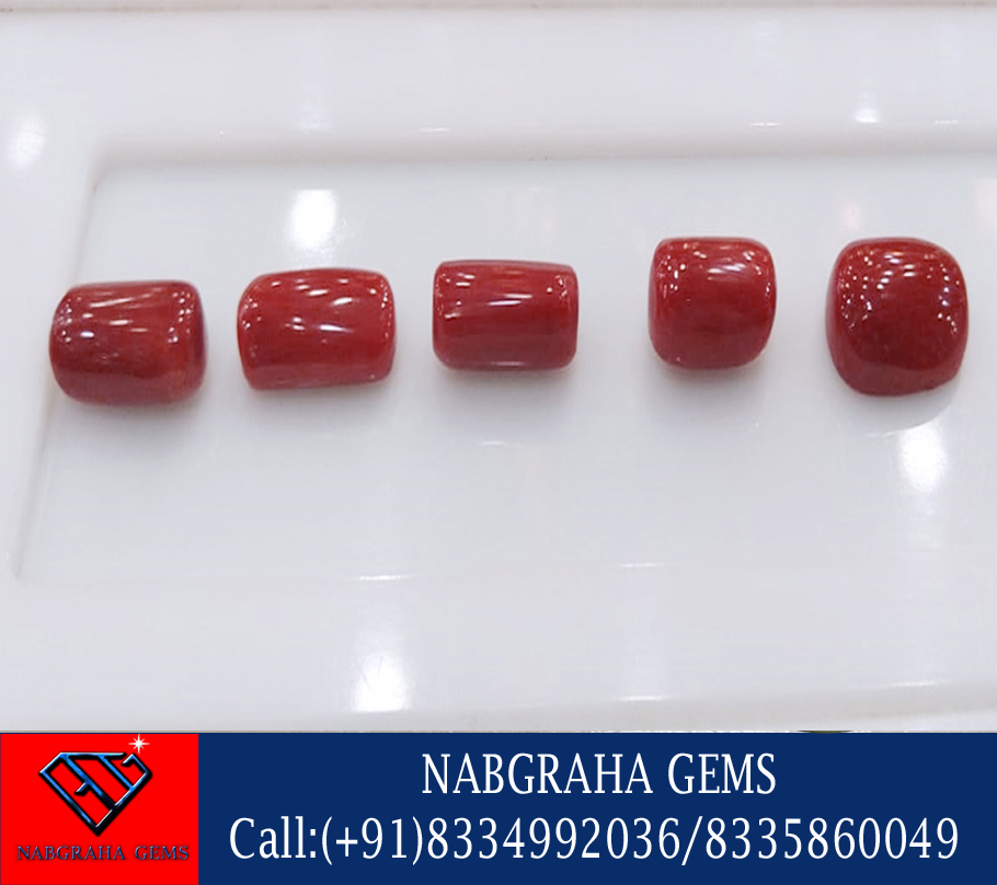 Natural Red Coral/Pola Stone Gemstones